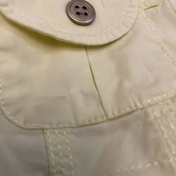 Chico’s Light Jacket Women’s Size 0 Yellow Zipper Pockets Long Sleeve - Picture 12 of 14